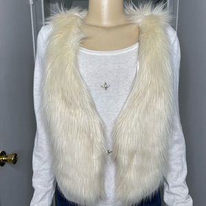 H&M Cream Faux Fur
